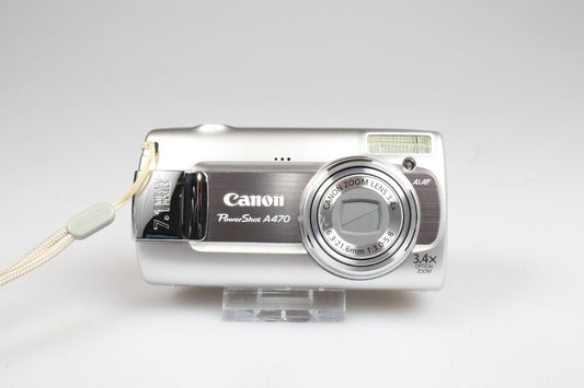 Canon PowerShot A470 PC1267 | Digital Compact Camera | 7.1MP | Silver