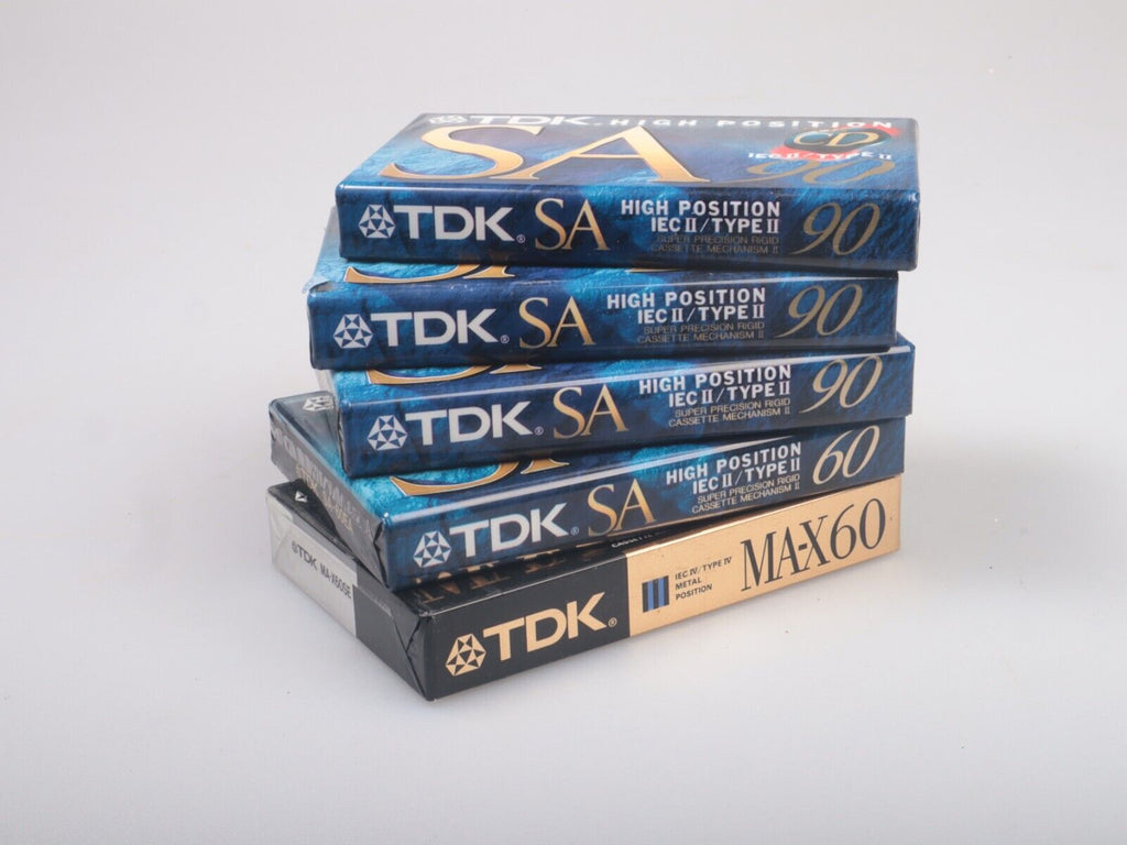 TDK SA 90 minute Super High Resolution Type II Audio Cassette Tape