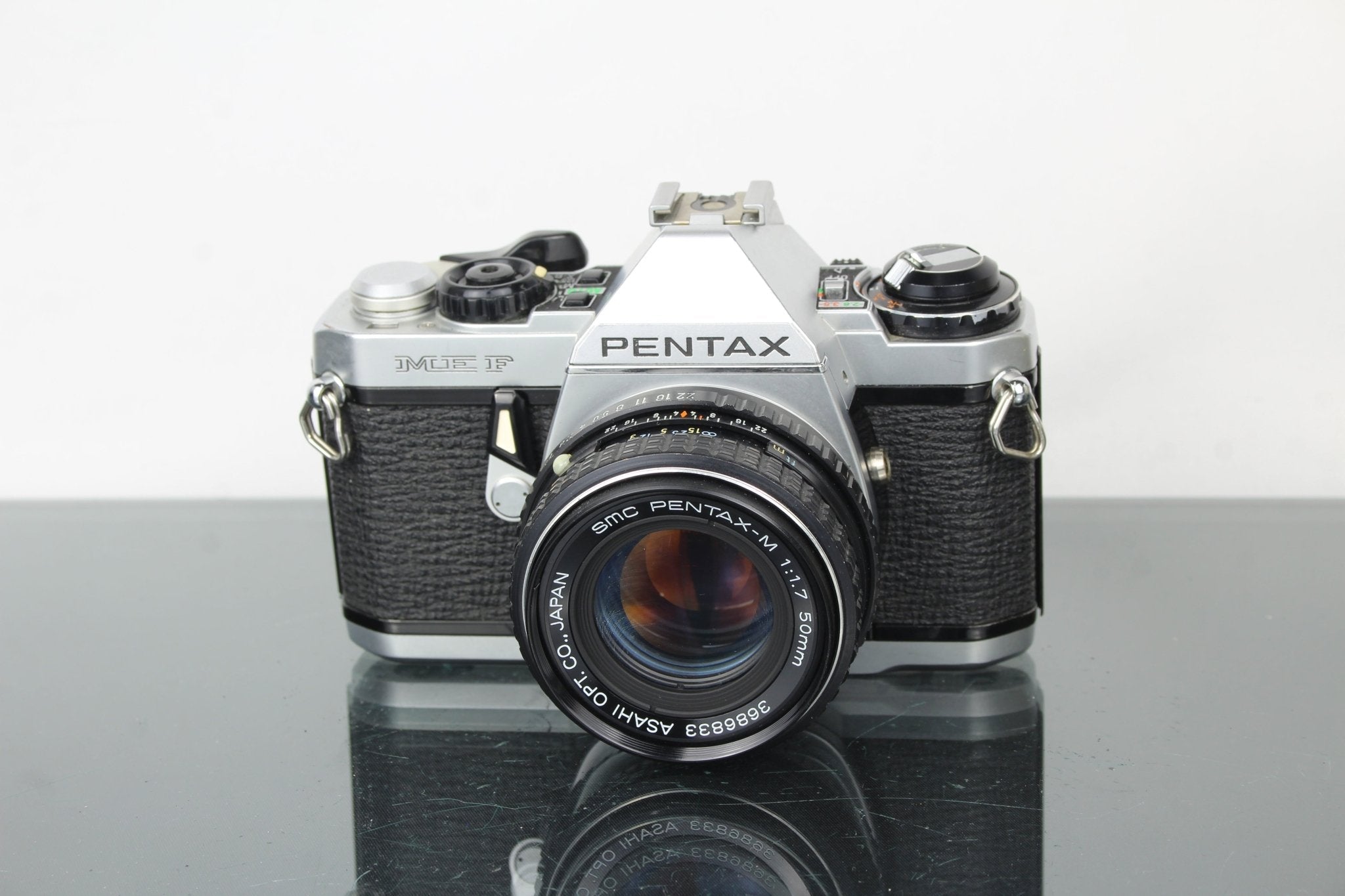 フィルムカメラ PENTAX ME 50mm F1.7 Pentax ME black 35mm SLR Film Camera with 50mm F1.7 SMC lens #0468