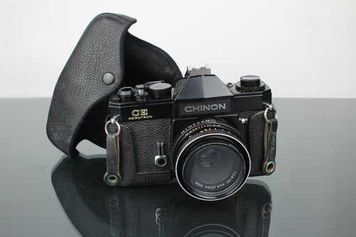 Chinon CE Memotron + Aus Jena DDR 2.8/50 lens