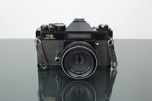 Chinon CE Memotron + Aus Jena DDR 2.8/50 lens