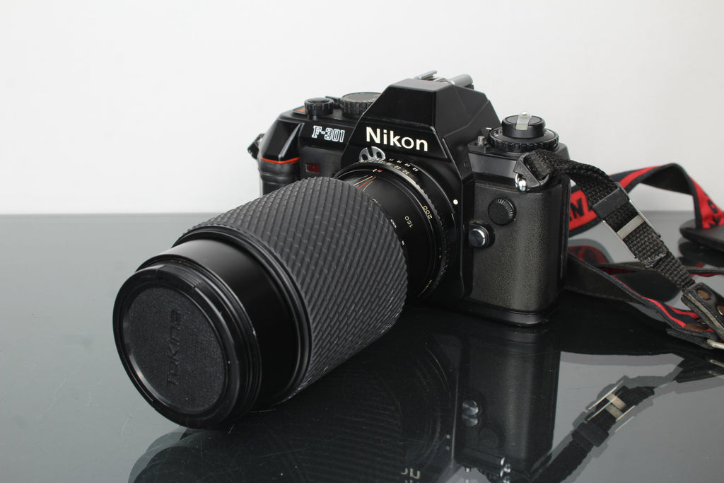 Nikon F-301 + 80-200mm 1:4.5 Tokina lens