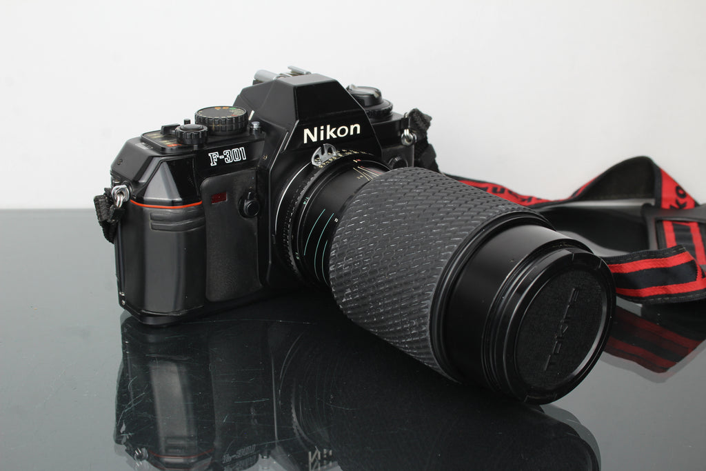 Nikon F-301 + 80-200mm 1:4.5 Tokina lens