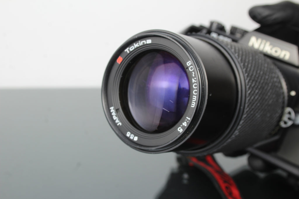 Nikon F-301 + 80-200mm 1:4.5 Tokina lens