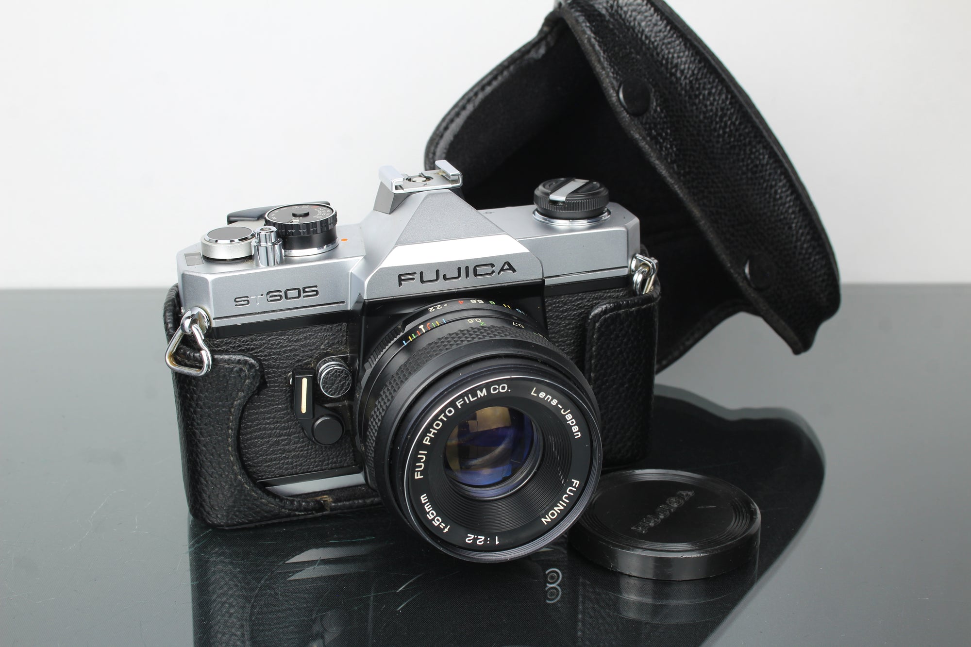 Fujica ST605 + 55mm 2.2 Fujinon lens