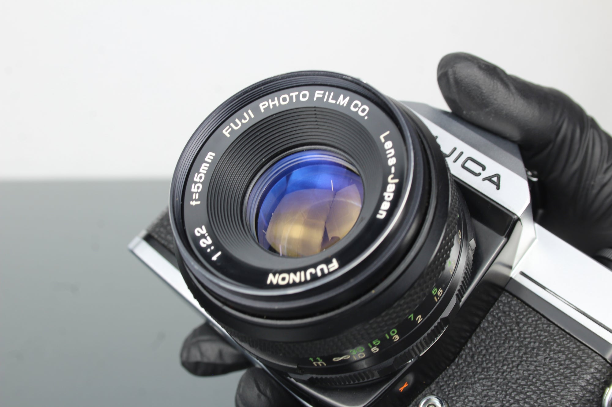 Fujica ST605 + 55mm 2.2 Fujinon lens