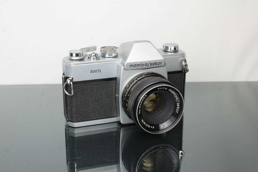 Mamiya/Sekor 500TL + Auto Mamiya 1:2 f=50mm lens