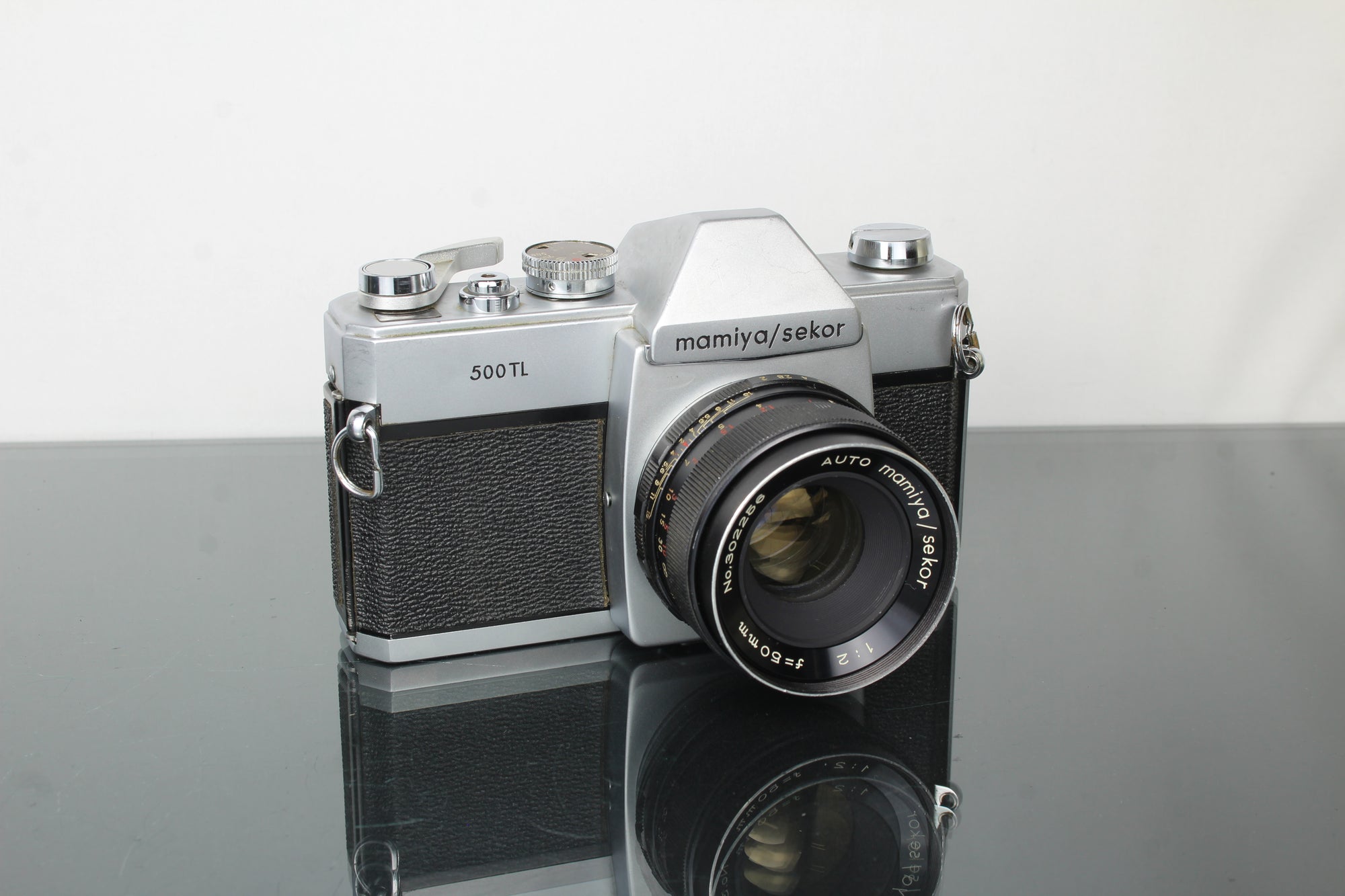 Mamiya/Sekor 500TL + Auto Mamiya 1:2 f=50mm lens