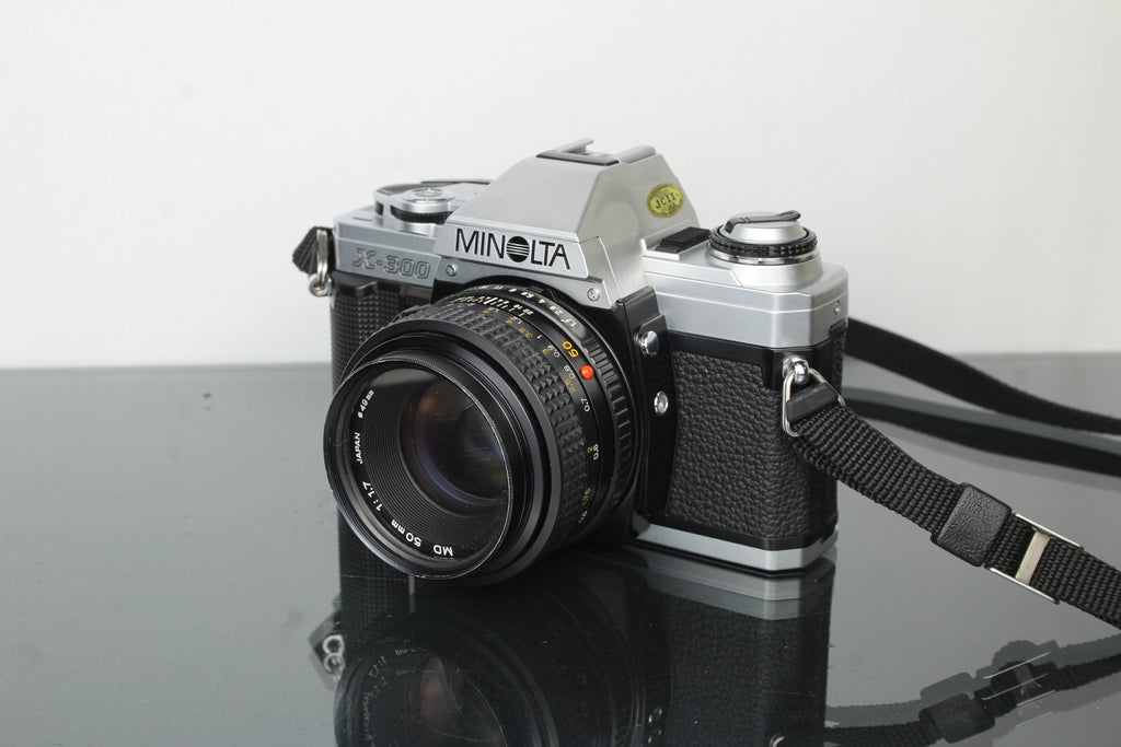 Minolta X-300 + Minolta MD 50mm 1:1.7 lens
