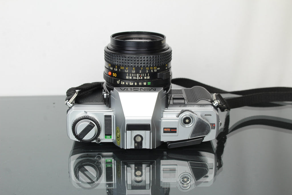 Minolta X-300 + Minolta MD 50mm 1:1.7 lens