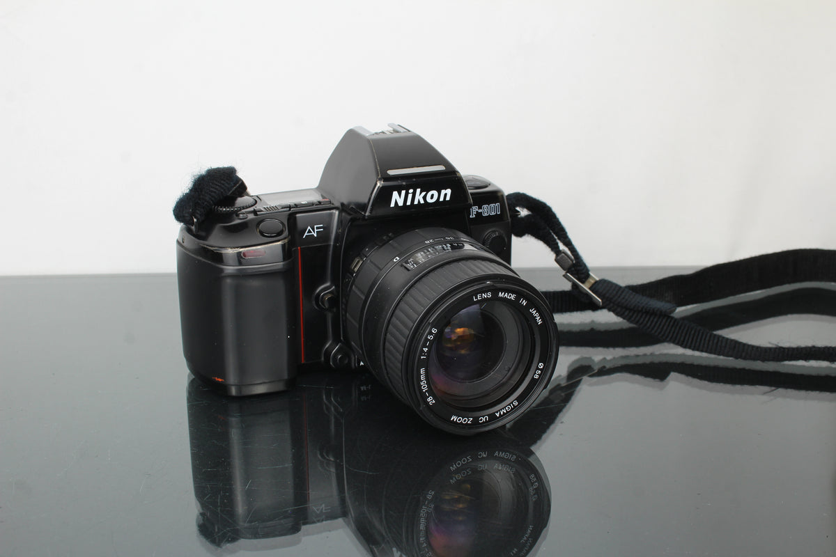 Nikon AF F-801 + Sigma 28-105mm 1:4-5,6 lens (Nikon F mount)