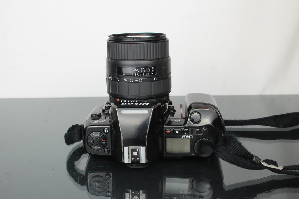 Nikon AF F-801 + Sigma 28-105mm 1:4-5,6 lens (Nikon F mount)