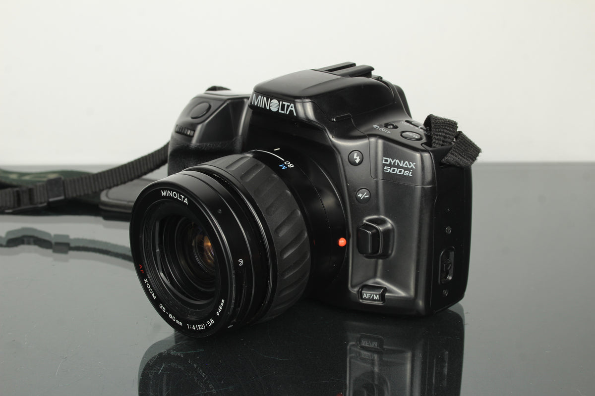 Minolta Dynax 500si + 35-80mm 1:4-5,6 lens