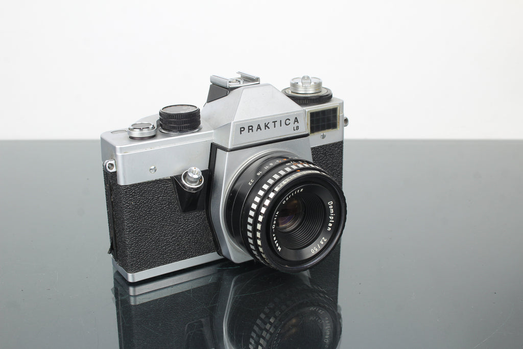 Praktica LB + Domiplan 50mm f/2.8 M42 lens