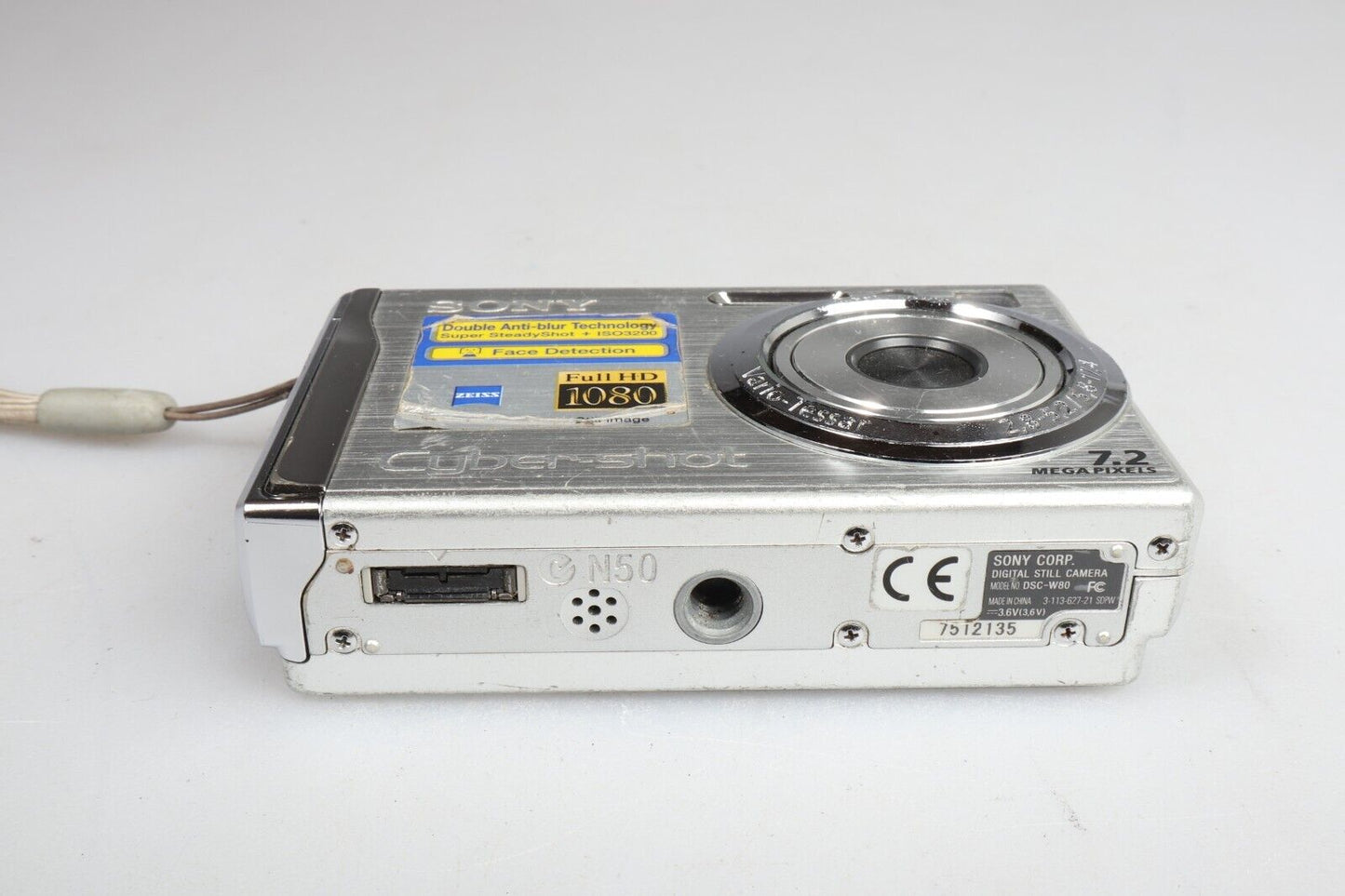 Sony Cyber-shot DSC-W80 | Digitale compactcamera | 7,2 MP | Zilver