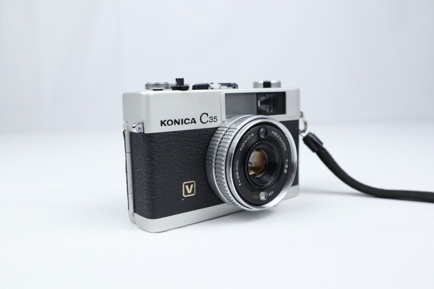 Konica C35 | 35mm Point & Shoot Film Camera | Silver/Black