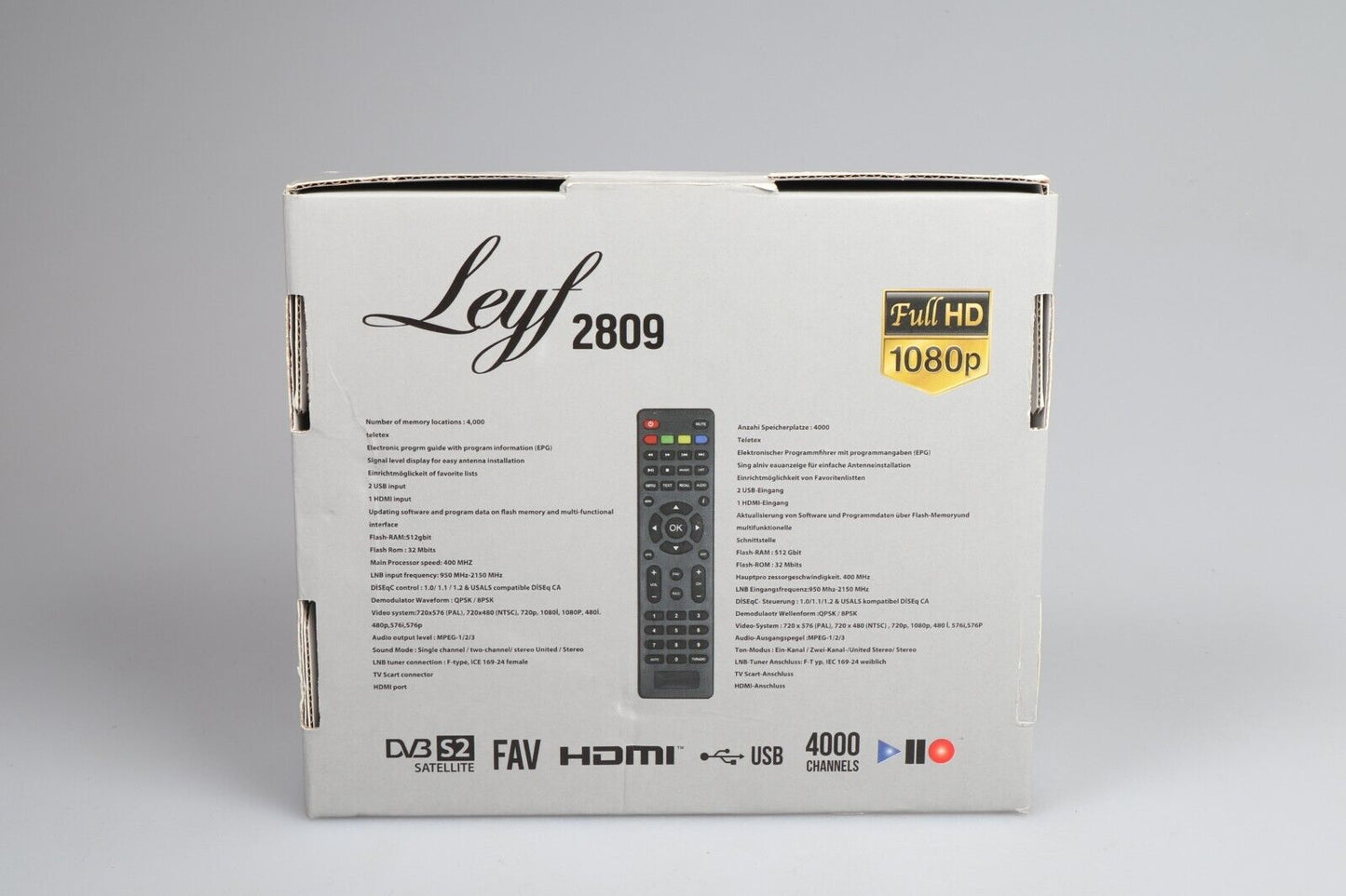 Leyf 2809 | Récepteur satellite numérique