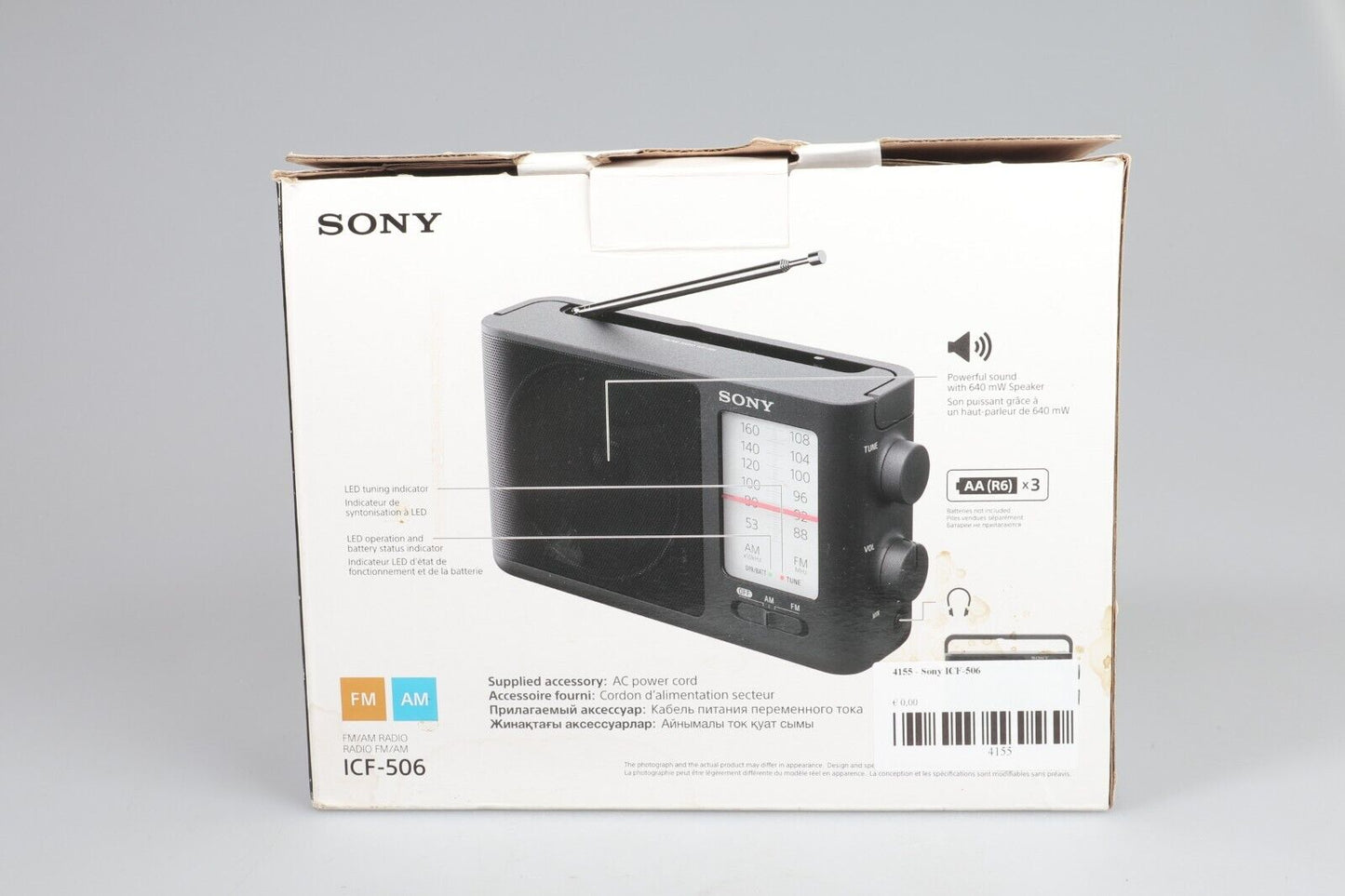 Sony ICF-506 | Draagbare FM/AM-radio