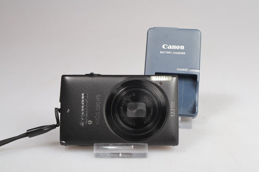 Canon IXUS 220 HS | Digital Compact Camera | 12.1MP | Black