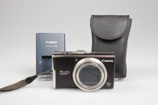 Canon Powershot SX200 IS | Digital Compact Camera | 12.1MP | Black