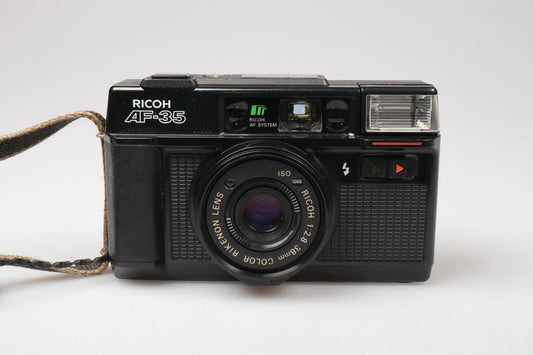 Ricoh AF-35 | 35mm Point & Shoot Film Camera | Black