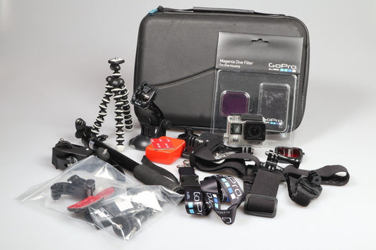 GoPro HERO 4 4K HD Bundle | Actionkamera | 12MP | Silber