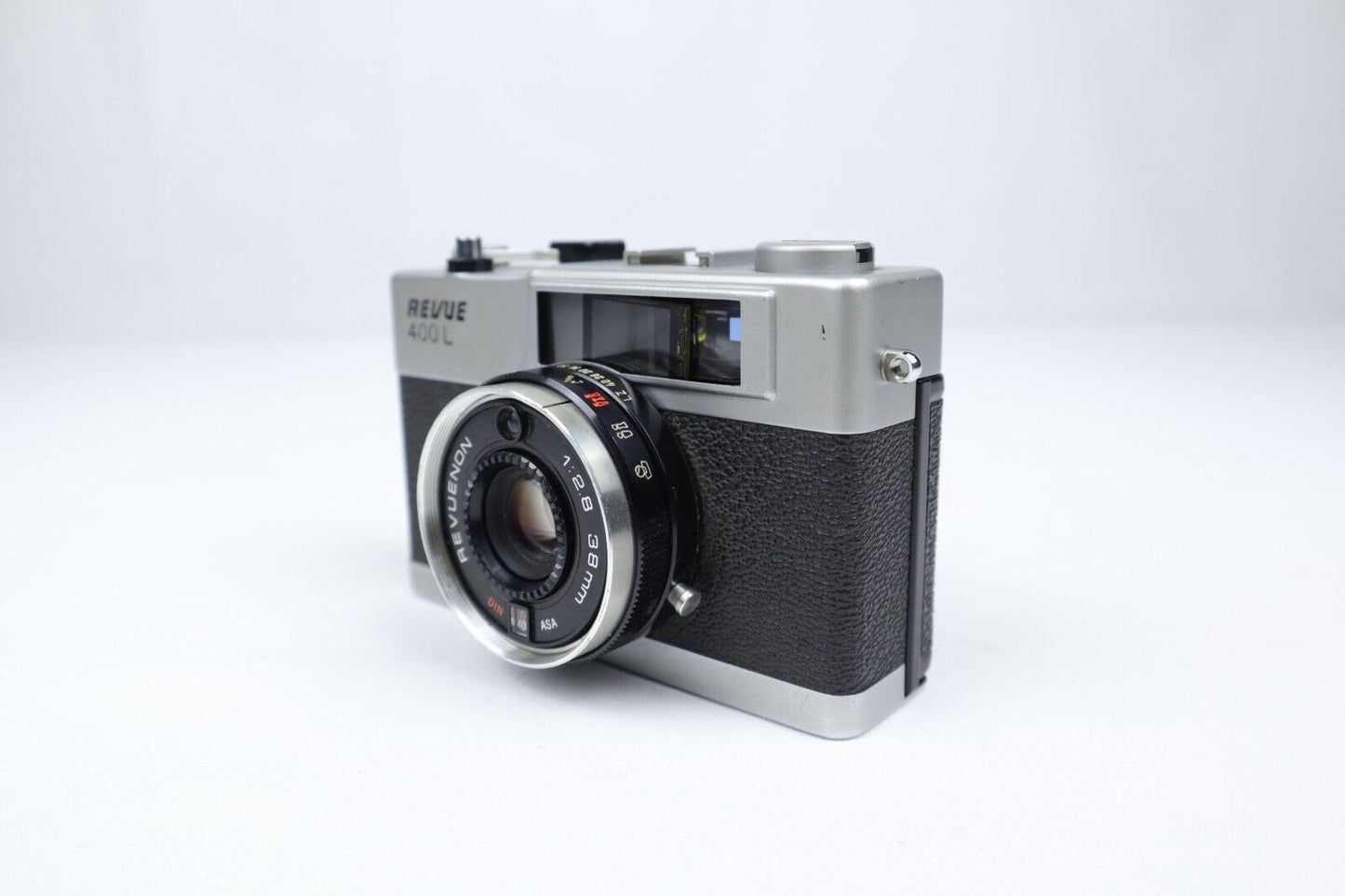 Revue 400L | 35mm Point & Shoot Film Camera | Silver/Black