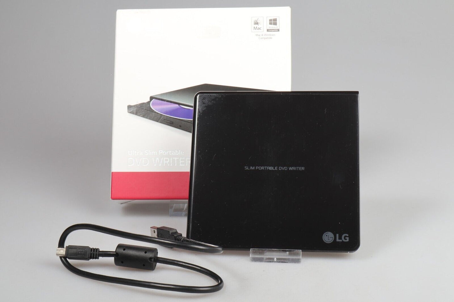 LG GP57EB40 | Slim Portable DVD Writer | Black