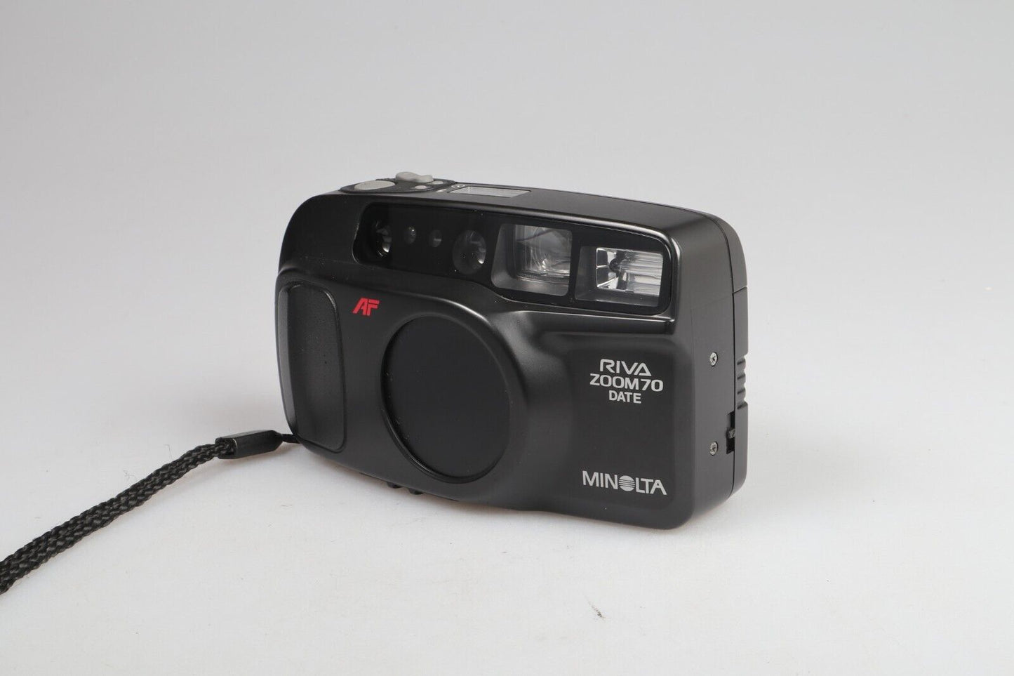 Minolta RIVA Zoom 70 Date | 35mm Point & Shoot Film Camera | Black