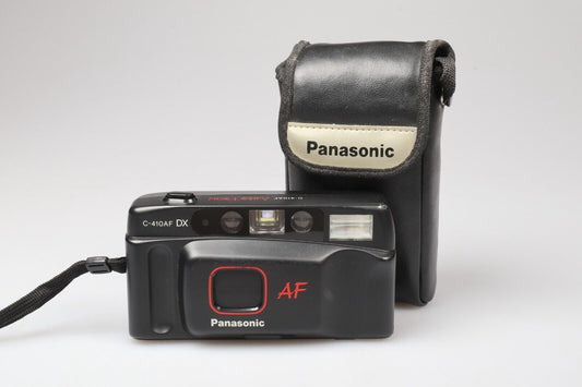 Panasonic C-410AF DX | Cámara de película de apuntar y disparar de 35 mm | Negro