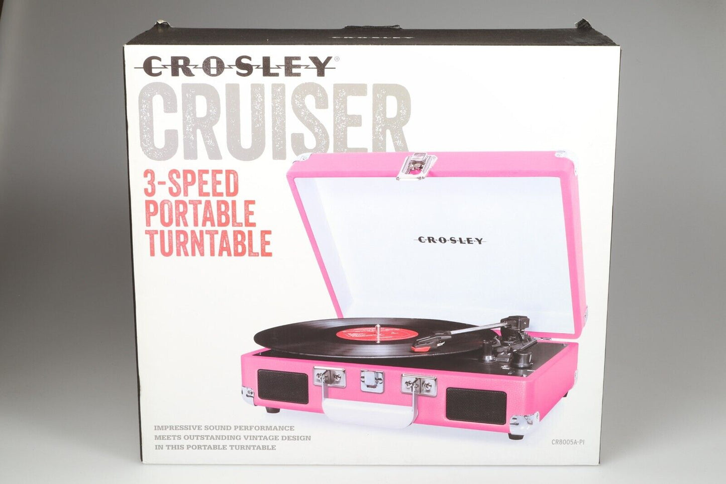 Crosley Cruiser CR8005A-PI | Portable  Record Player | Pink