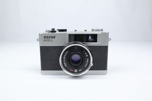 Revue 400L | 35mm Point & Shoot Film Camera | Silver/Black