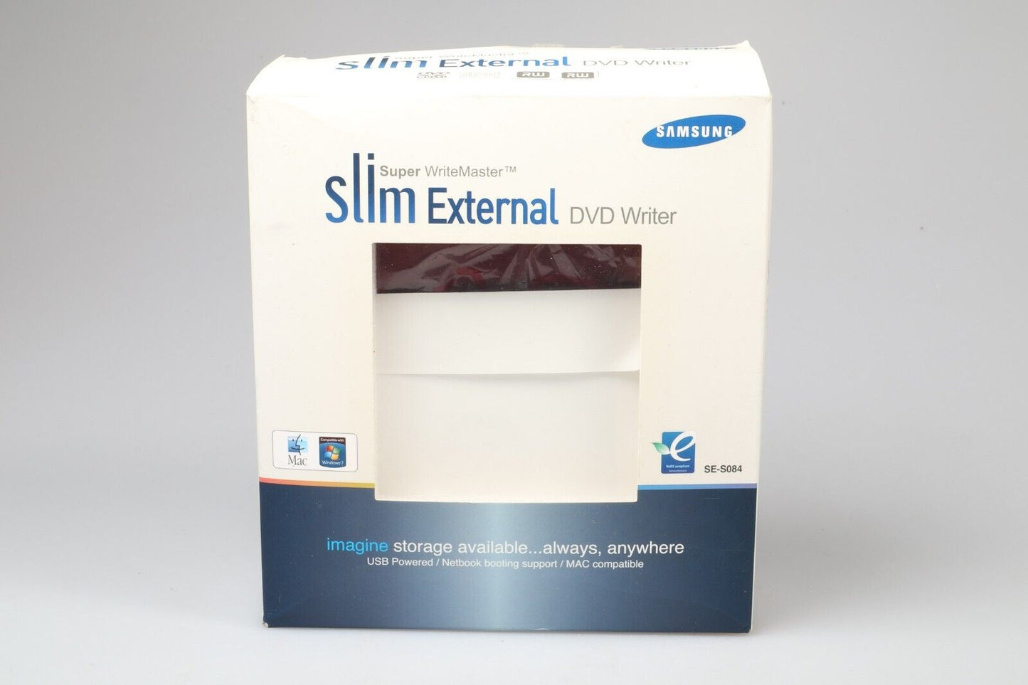 Samsung Slim External DVD Writer | SE-S084 | Red