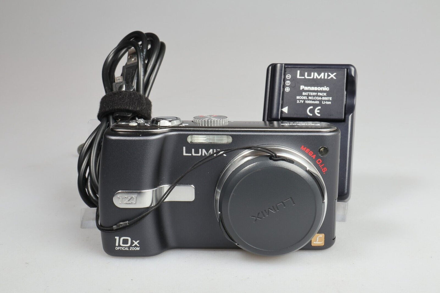 Panasonic Lumix DMC-TZ1 | Fotocamera digitale compatta | 5MP | Nero