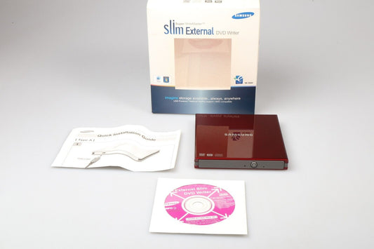 Samsung Slim External DVD Writer | SE-S084 | Red
