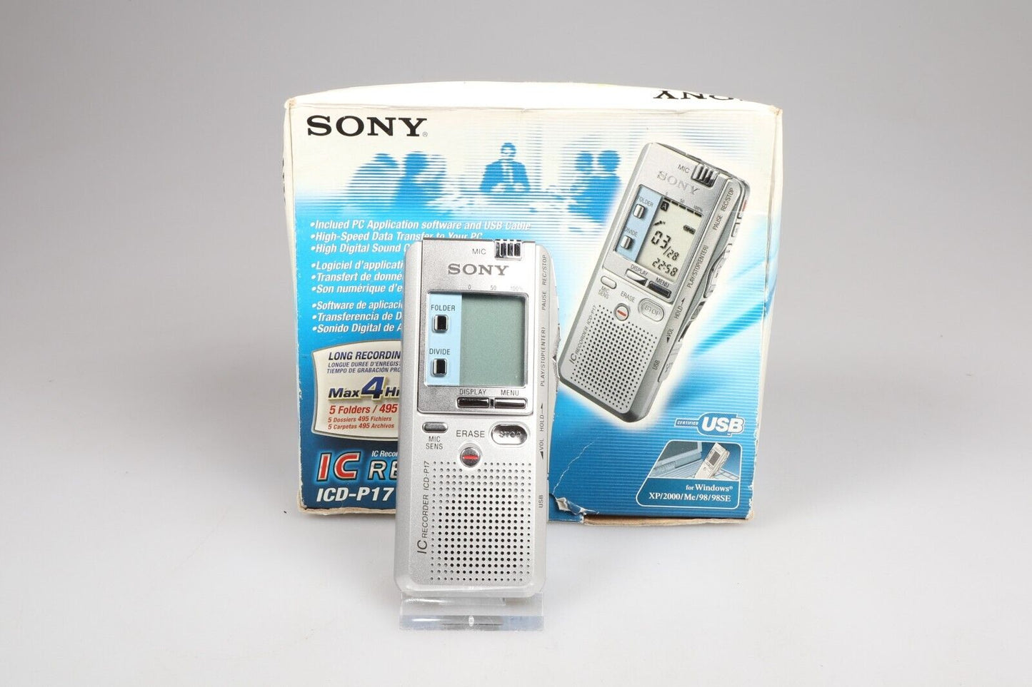 Sony CD-P17 | IC Digital Voice Recorder | Silver