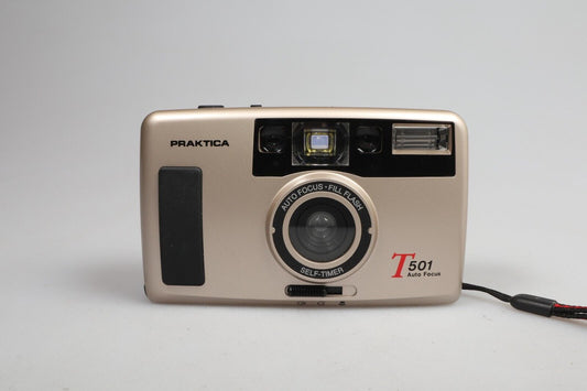 Praktica T501AF | 35 mm <tc>Point & Shoot</tc> filmcamera | Goud