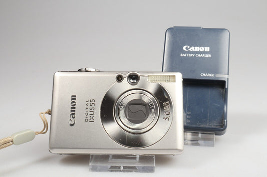Canon Digital IXUS 55 | Digital Compact Camera | 5MP | Silver