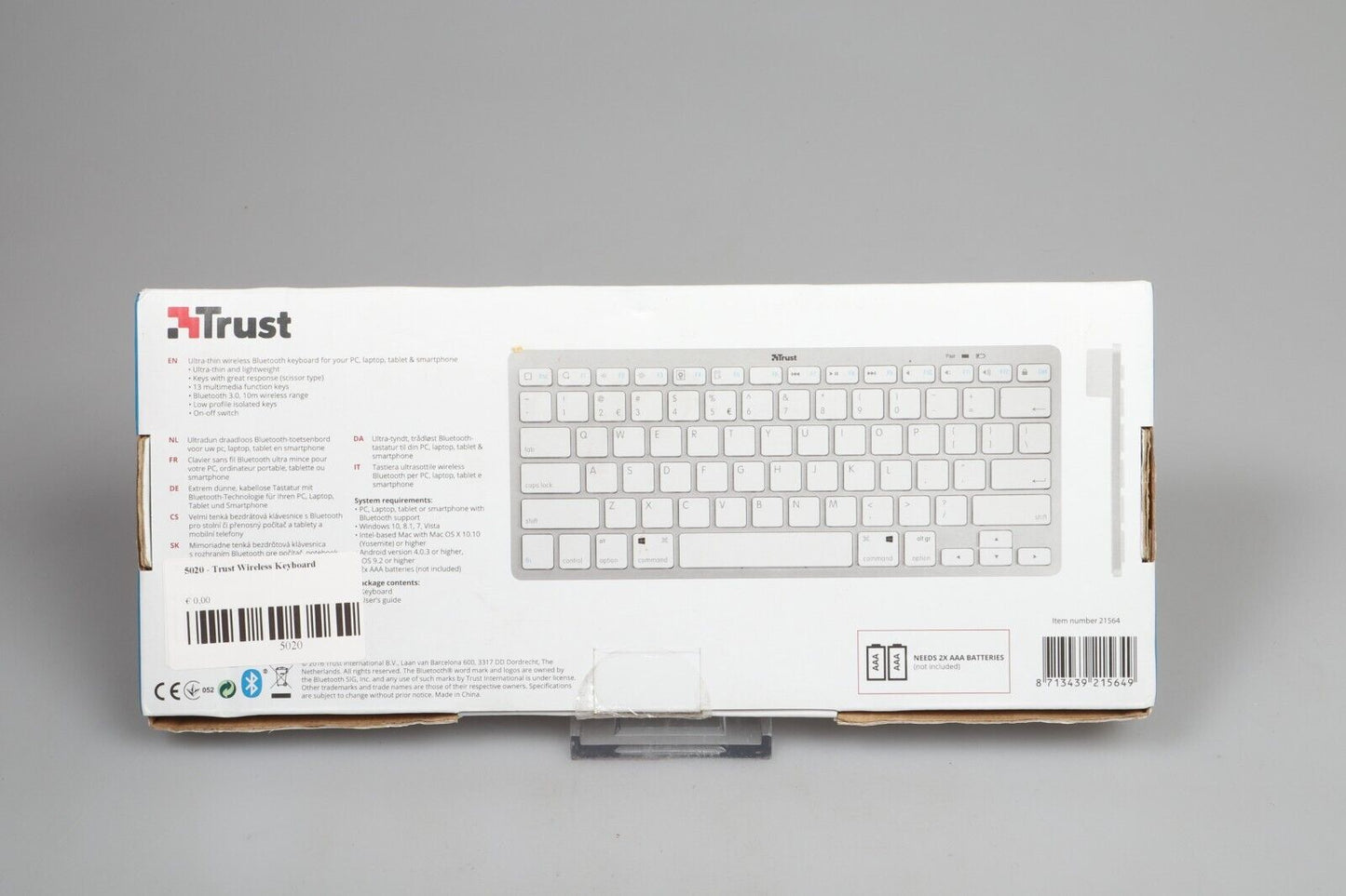 Confianza 21564 | Teclado inalámbrico Bluetooth