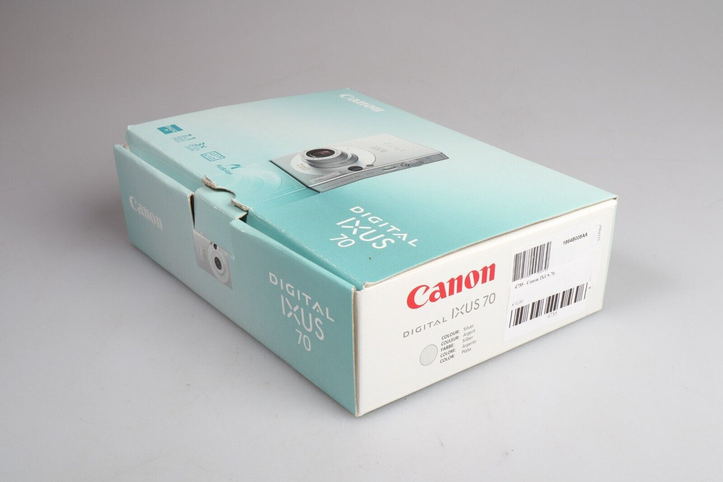 Canon IXUS70 | Fotocamera digitale compatta | 7,1MP | Argento