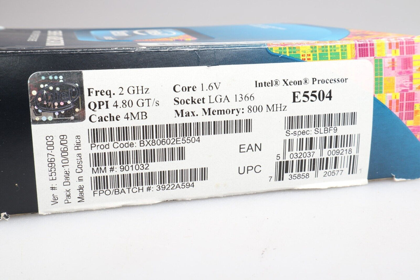 Procesador Intel Xeon E5504 | Servidor/Estación de trabajo | SLBF9 2GHz