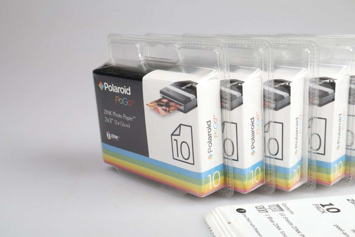 Polaroid PoGo Zink Fotopapier | x6 Packungen mit 10 Stück – 2 x 3 Zoll