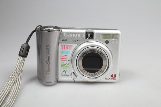 Canon PowerShot A85 | Digital Compact Camera | 4MP | Silver