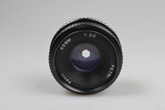 Petri-lens | 50 mm 1:2 | Pentax K-vatting