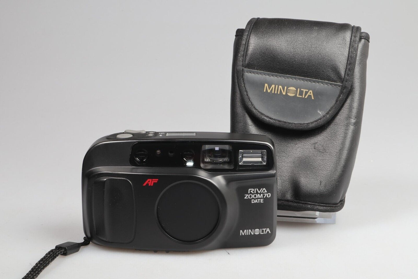 Minolta RIVA Zoom 70 Date | 35mm Point & Shoot Film Camera | Black