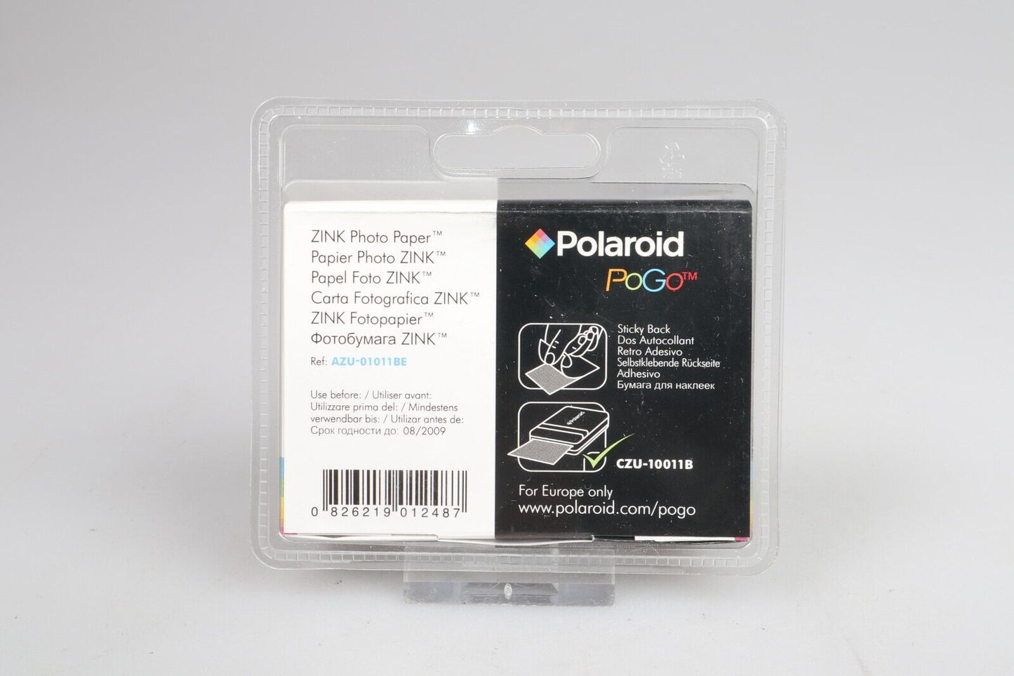 Papier photo Polaroid PoGo Zink | x6 Paquets de 10 - 2x3”