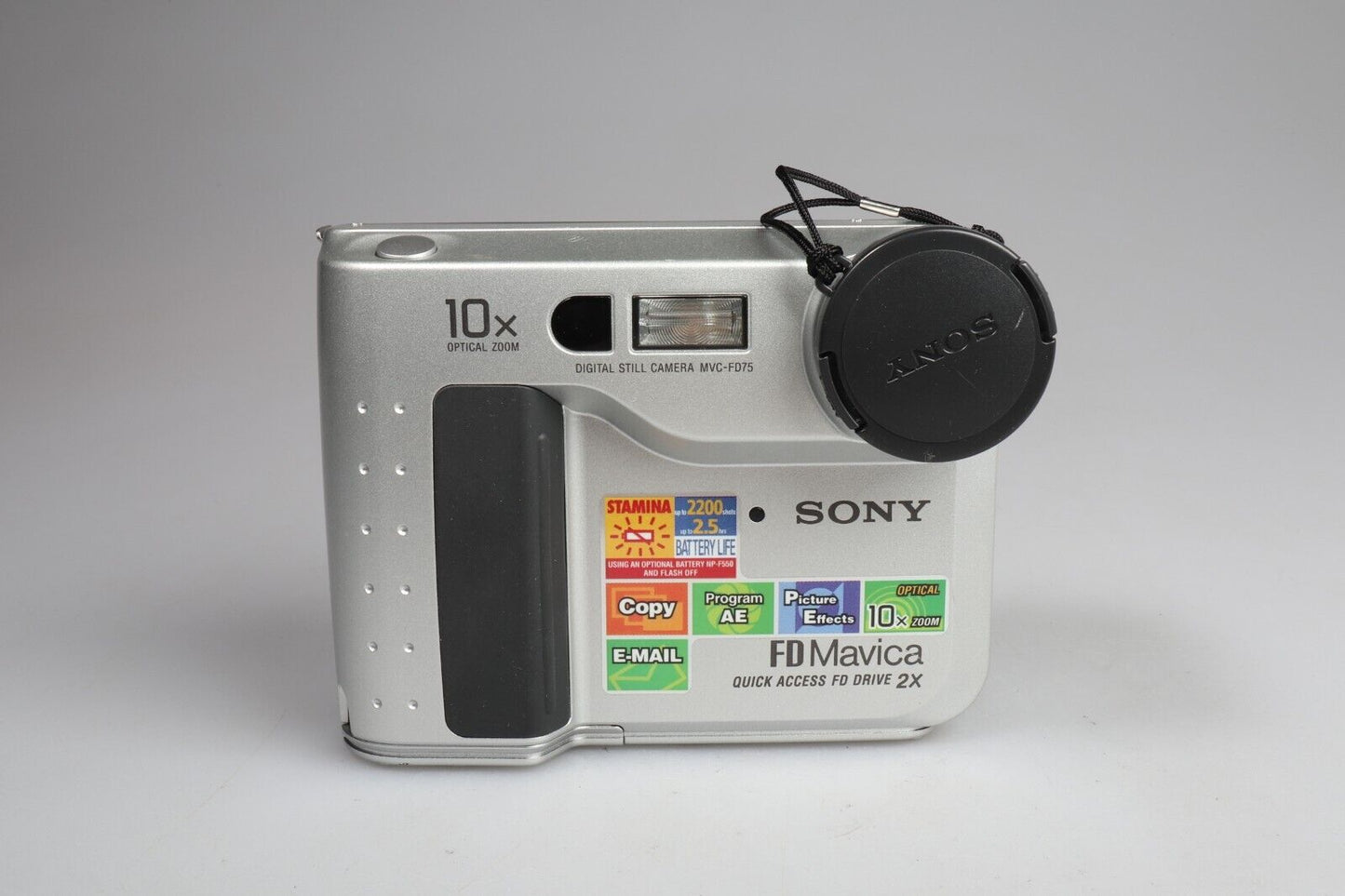 Sony MVC-FD75 FD Mavica | Cámara fotográfica digital | Plata