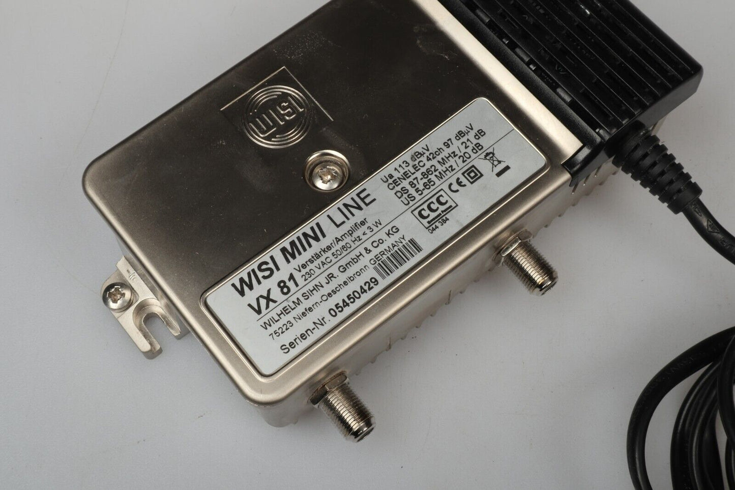 WISI Mini Line VX 81 | Verstärker / Amplifier | Silver