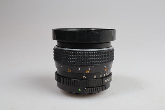 Objectif grand angle Chinon Auto MC | 28 mm 1:2,8 | Monture M42