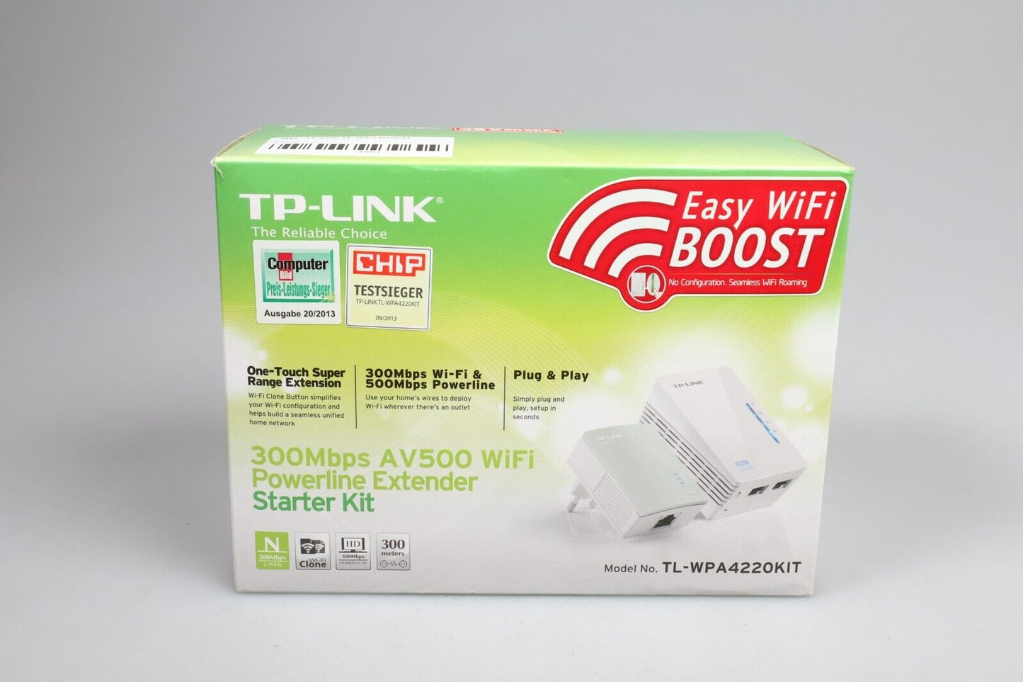 Kit TP-Link TL-WPA4220 | Estensore di portata Powerline WiFi AV500 da 300 Mbps